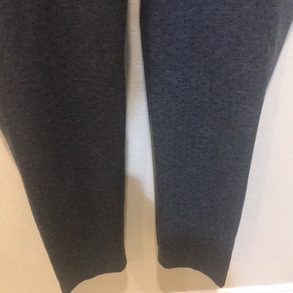 Adrienne Vittadini Gray Polka Dot Straight Leg Trouser Pants w/Faux Pockets-12 - Picture 4 of 12